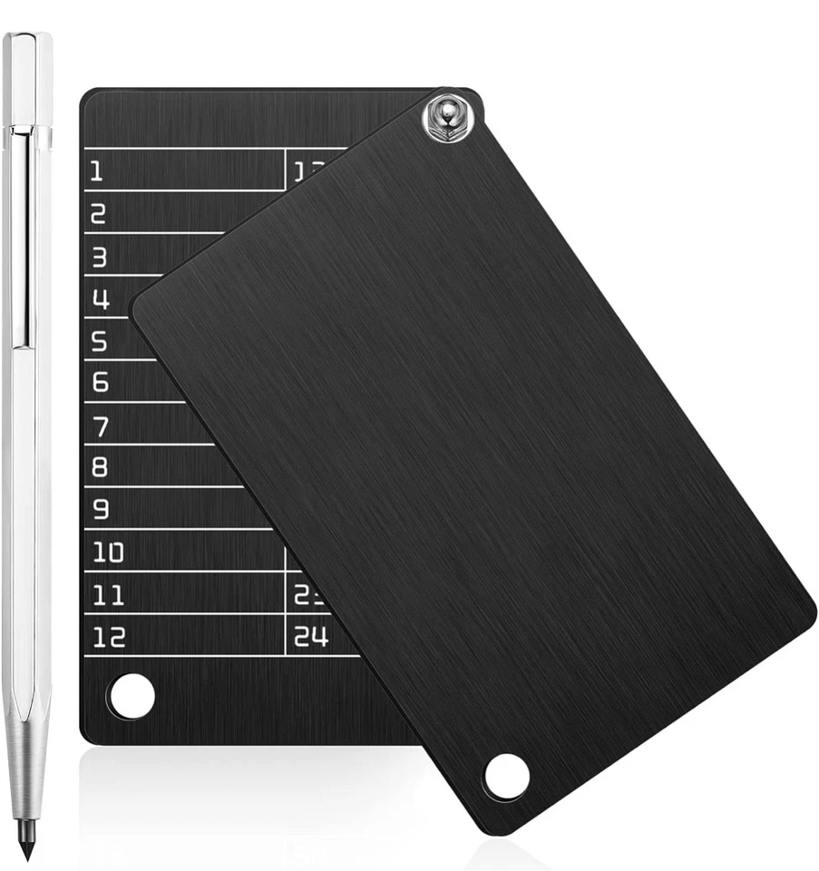 Crypto Cold Wallet Seed Phrase Recovery Steel Plates / Bitcoin / Cryptocurrency