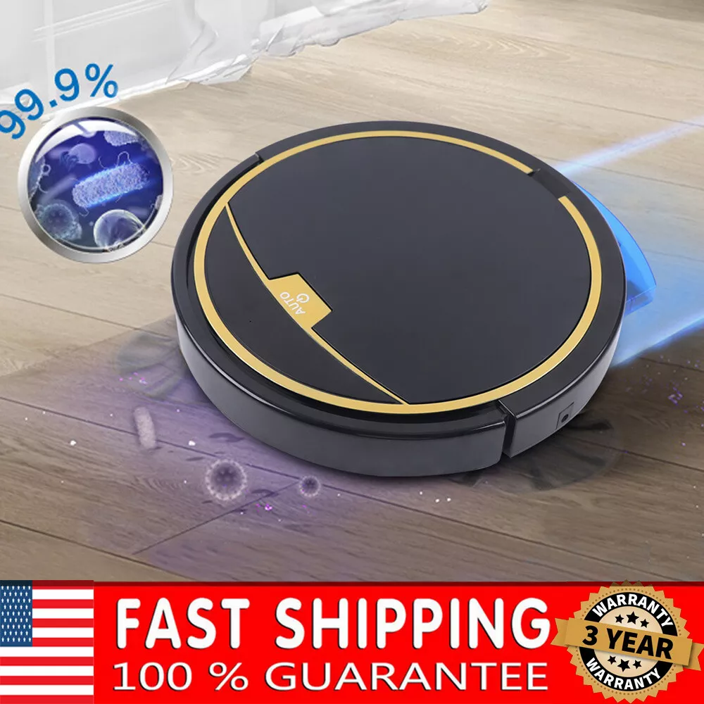 Smart Robot Wet Floor Mop Cleaner Sweep Carpet 3in1 Auto Rechargeable&Water Tank