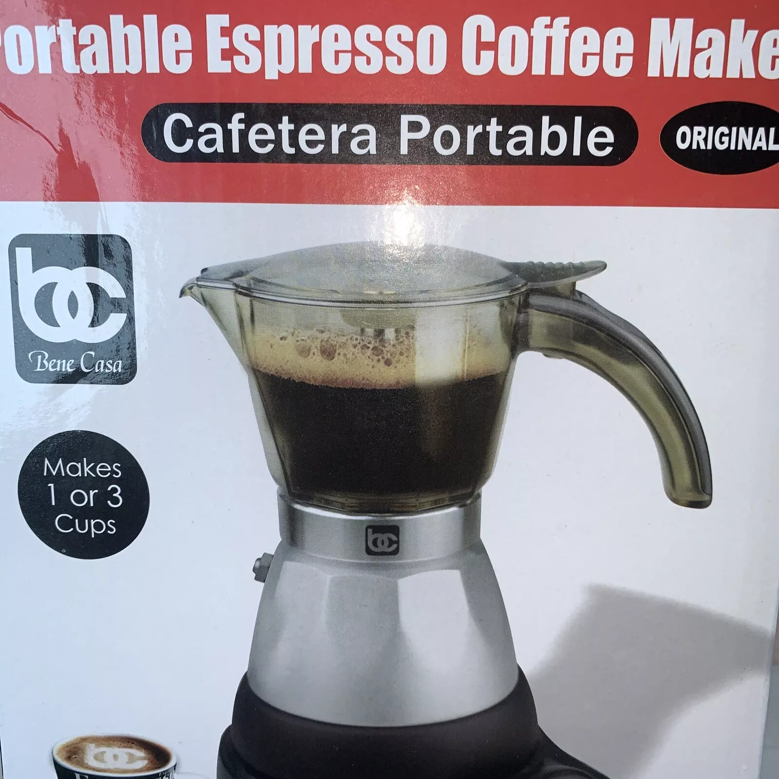 ELECTRIC CUBAN ESPRESSO COFFEE MAKER. Portable Coffee Maker NIB
