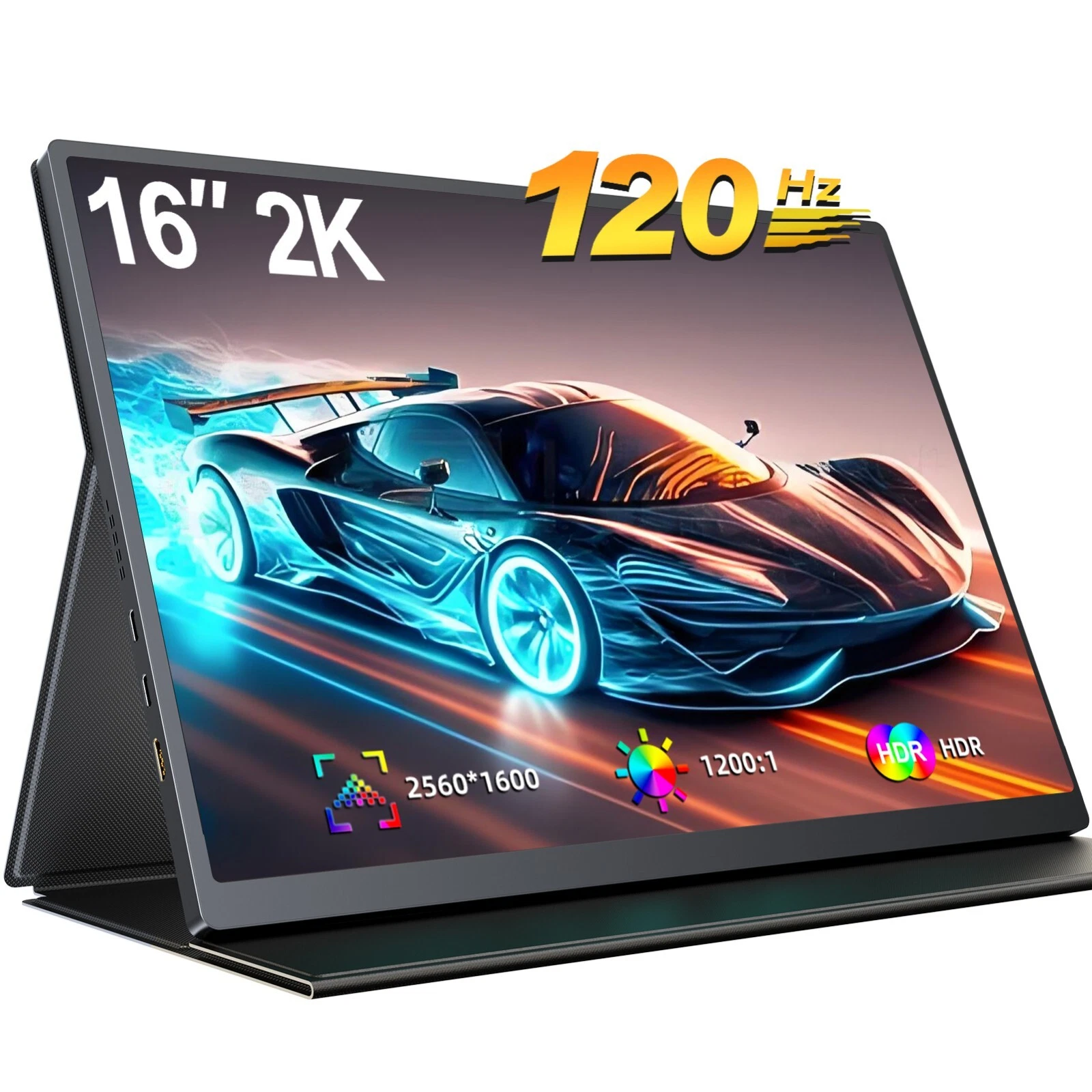 UPERFECT 16″ 120Hz Monitor 2560*1600 2K Portable Monitor Gaming Monitor for PS