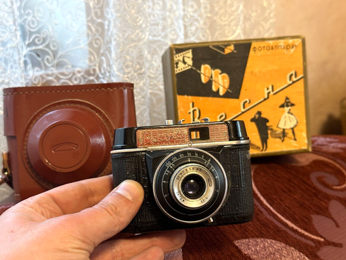 Vintage Soviet Vesna Camera USSR 1960s Film Camera Collectible Retro Photography